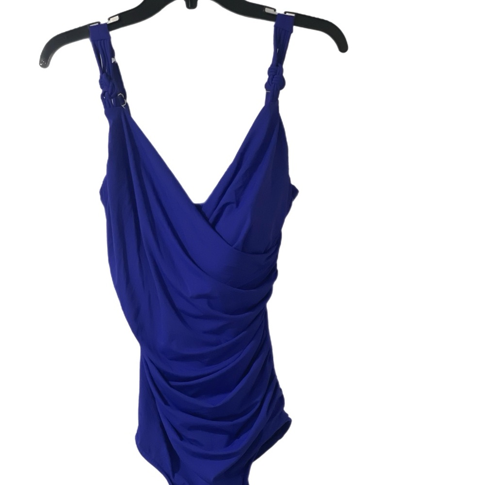 Elegant Blue One-Piece Swimsuit